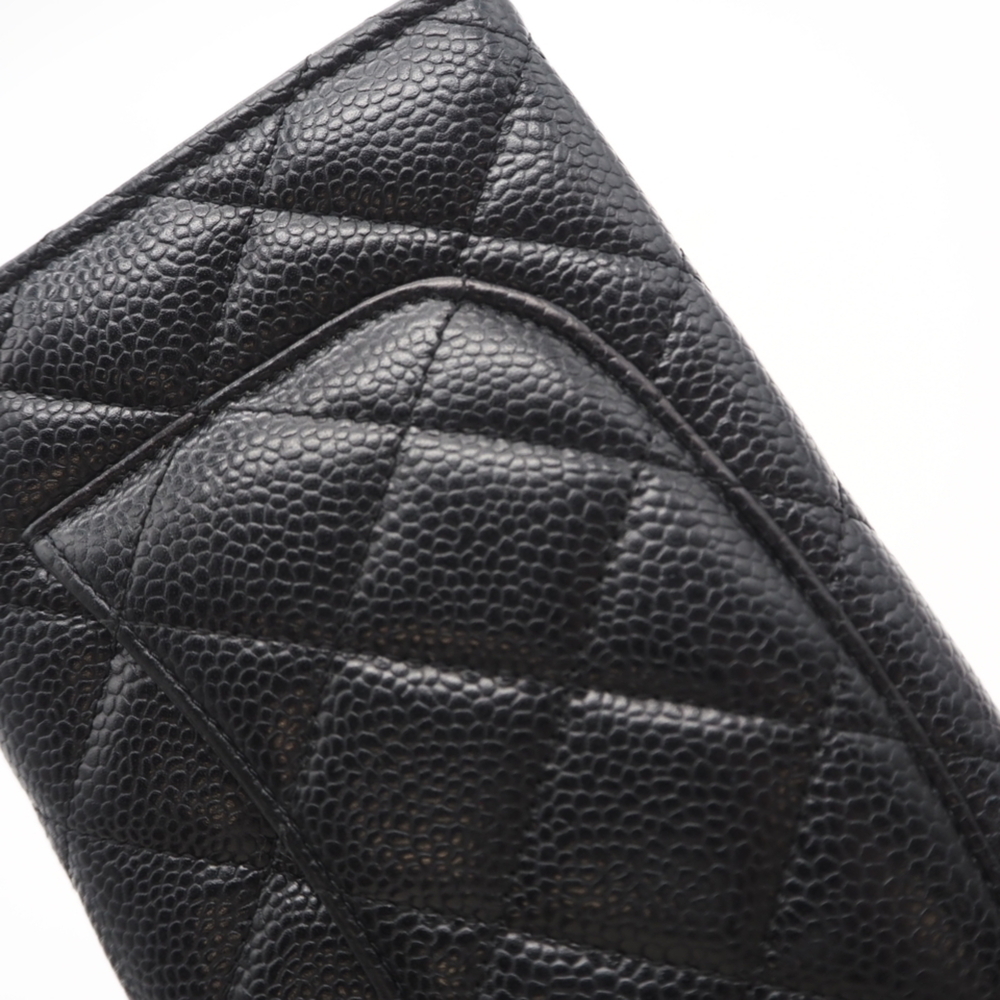 CHANEL Authentic Black Caviar Leather Wallet - Picture 8 of 14